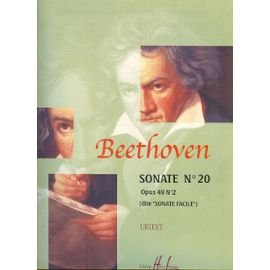 sonate n° 20 opus 49 n° 2 (dite "sonate facile") - urtext - Partition Piano cd