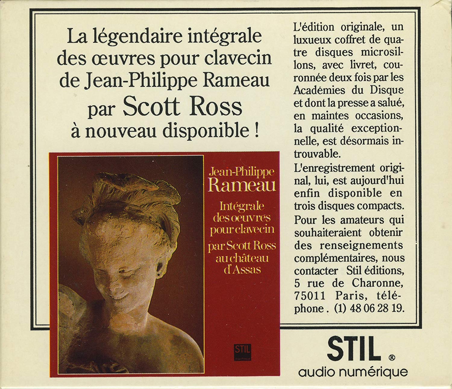 Rameau : Intégrale des oeuvres pour clavecin, Volumes 1 à 3 cd
