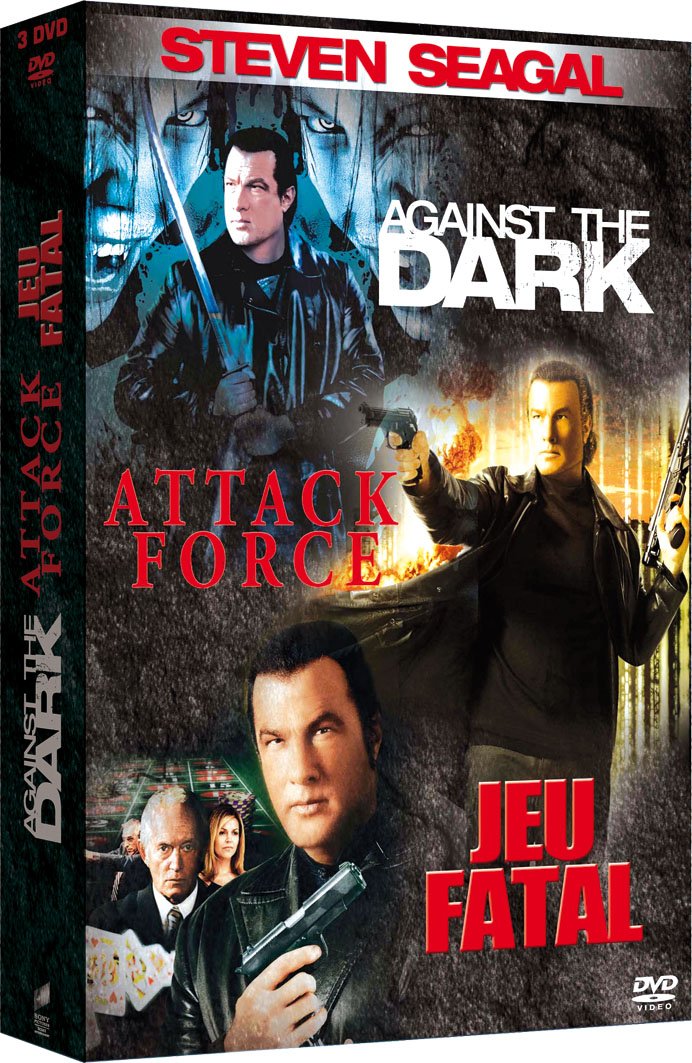 Steven Seagal : Against the dark / Attack force / Jeu fatal - coffret 3 DVD Films