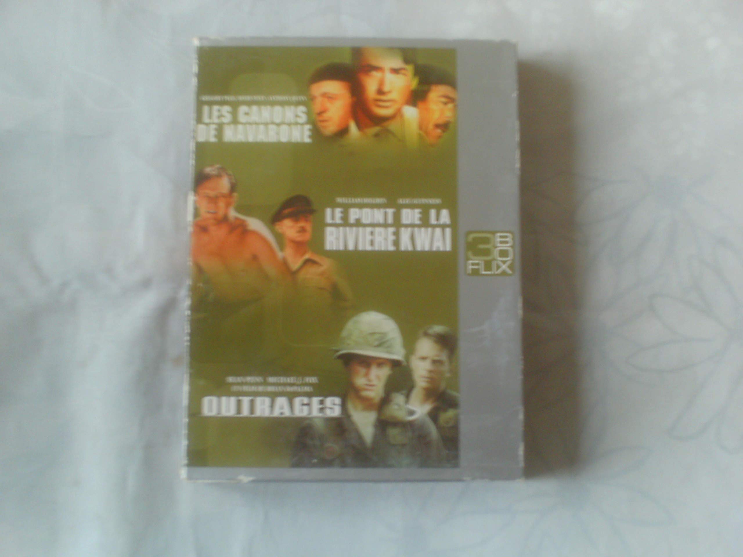 Les Canons de Navarone / Le Pont de la rivière Kwaï / Outrages - Coffret Flixbox 3 DVD Films