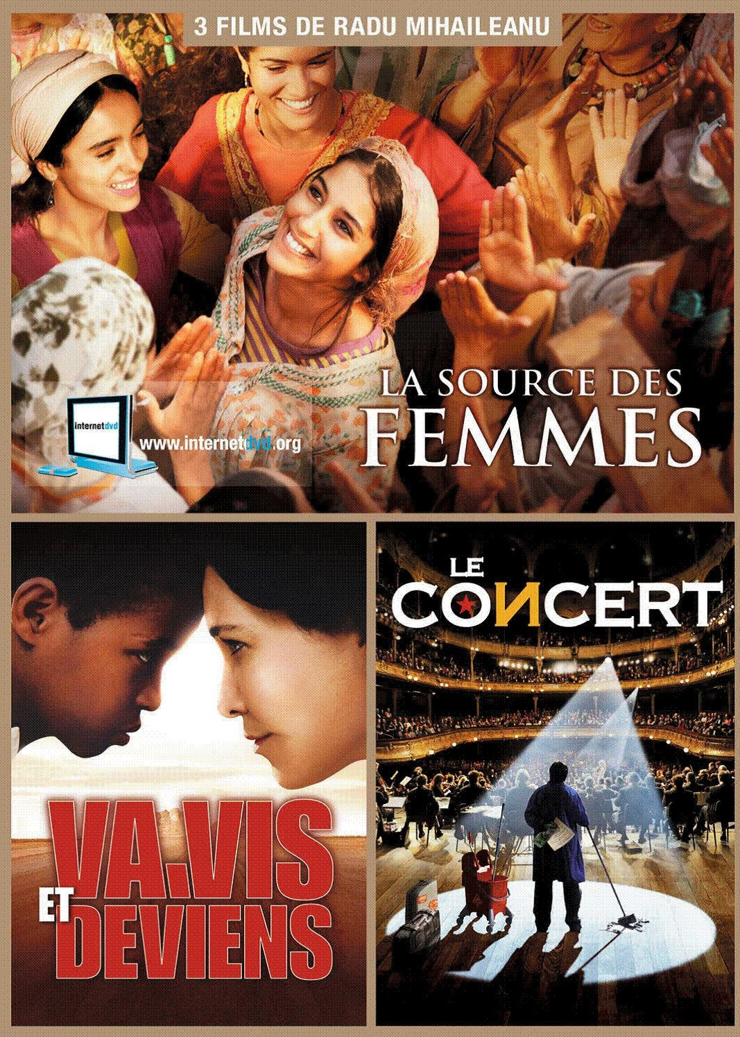 Coffret 3 DVD : La Source des Femmes + Le Concert + Vas, vis et deviens dvd