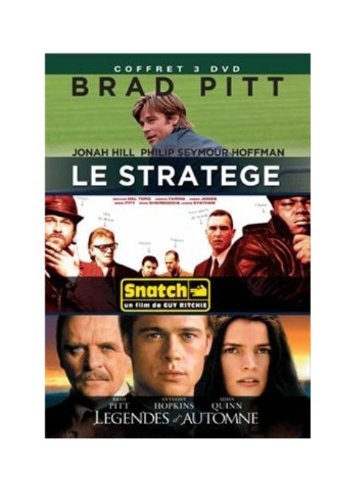 Coffret Brad Pitt-Le stratège + Snatch + Légendes d'automne dvd