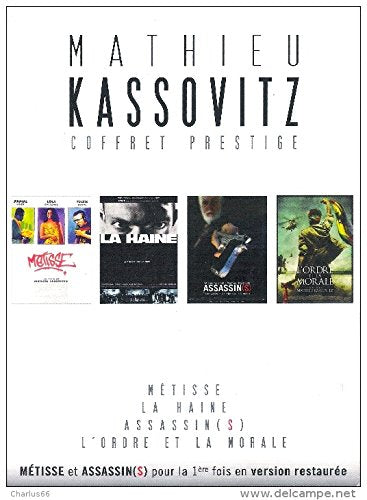 Coffret kassovitz: la haine ; metisse ; assassin ; l'ordre et la morale Films