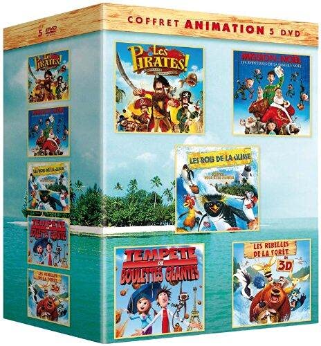 Coffret les pirates ; mission noël ; tempête de boulettes géantes ; les rois de la glisse ; les rebelles de la forêt Films