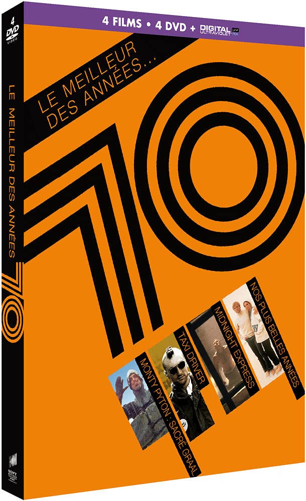 Le Meilleur des années 70 - Coffret : Monty Python : Sacré Graal + Taxi Driver + Midnight Express + Nos plus belles années dvd
