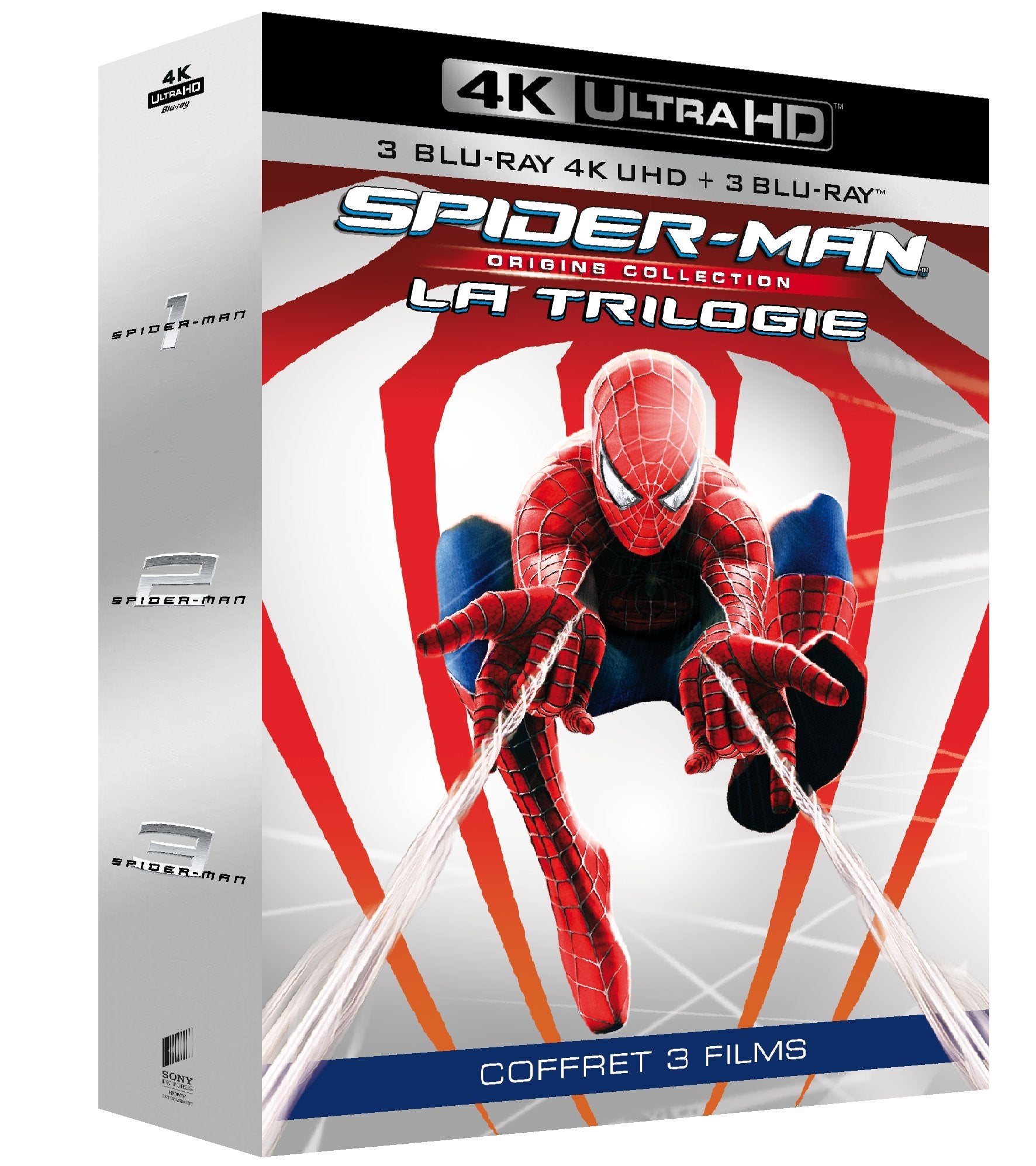 Coffret trilogie spider-man origins 4k Ultra-HD Films