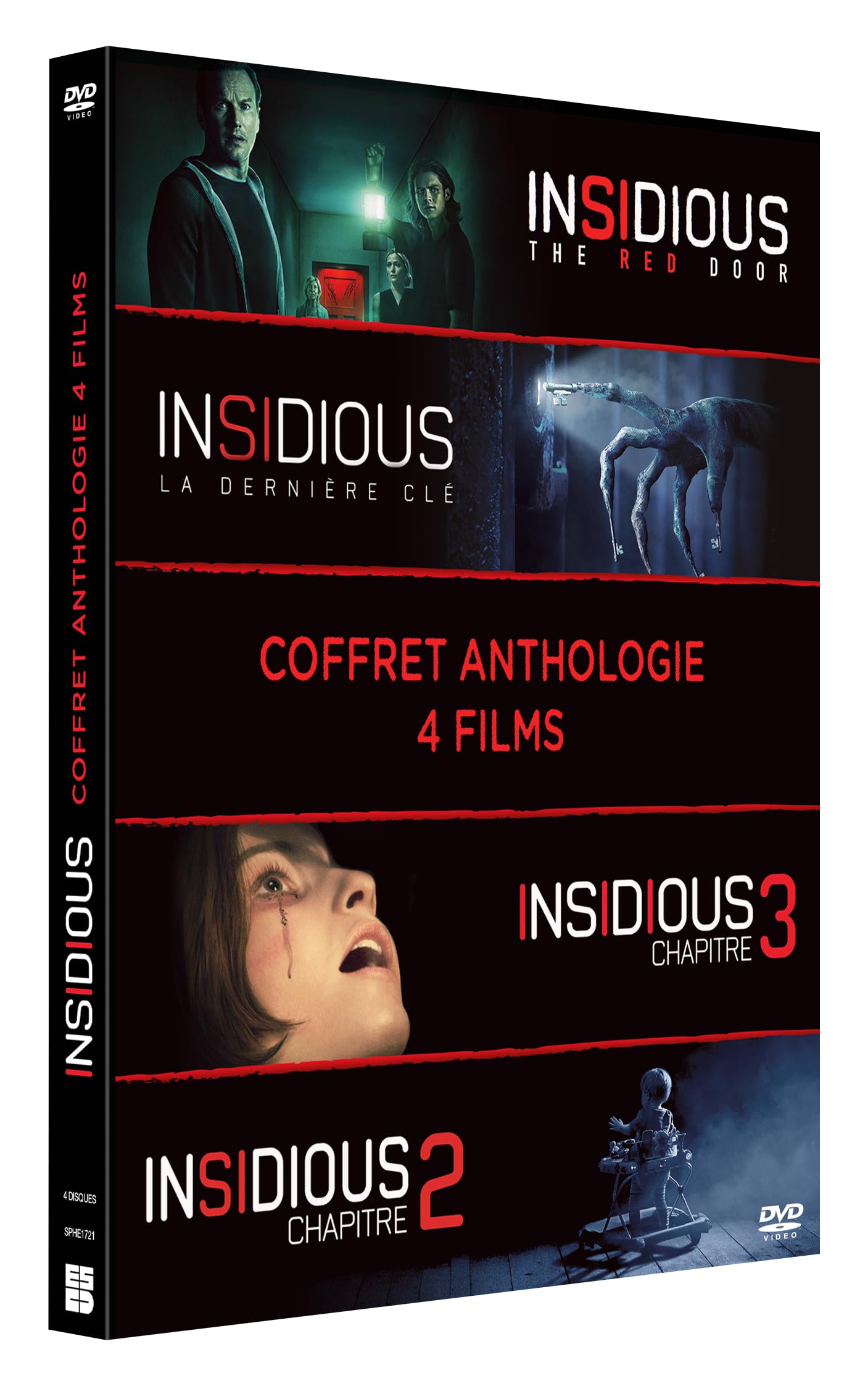 COFFRET INSIDIOUS - L'ANTHOLOGIE - 4 DVD dvd