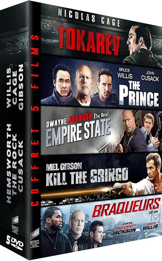 Coffret 5 films : Tokarev + The Prince + Empire State + Kill the Gringo + Braqueurs dvd