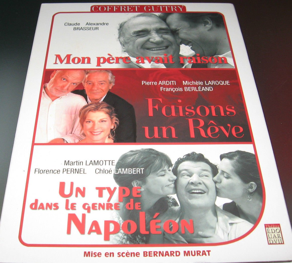 Coffret Guitry (Mon père avait raison / Faisons un rêve / Un type dans le genre Napoléon) Films