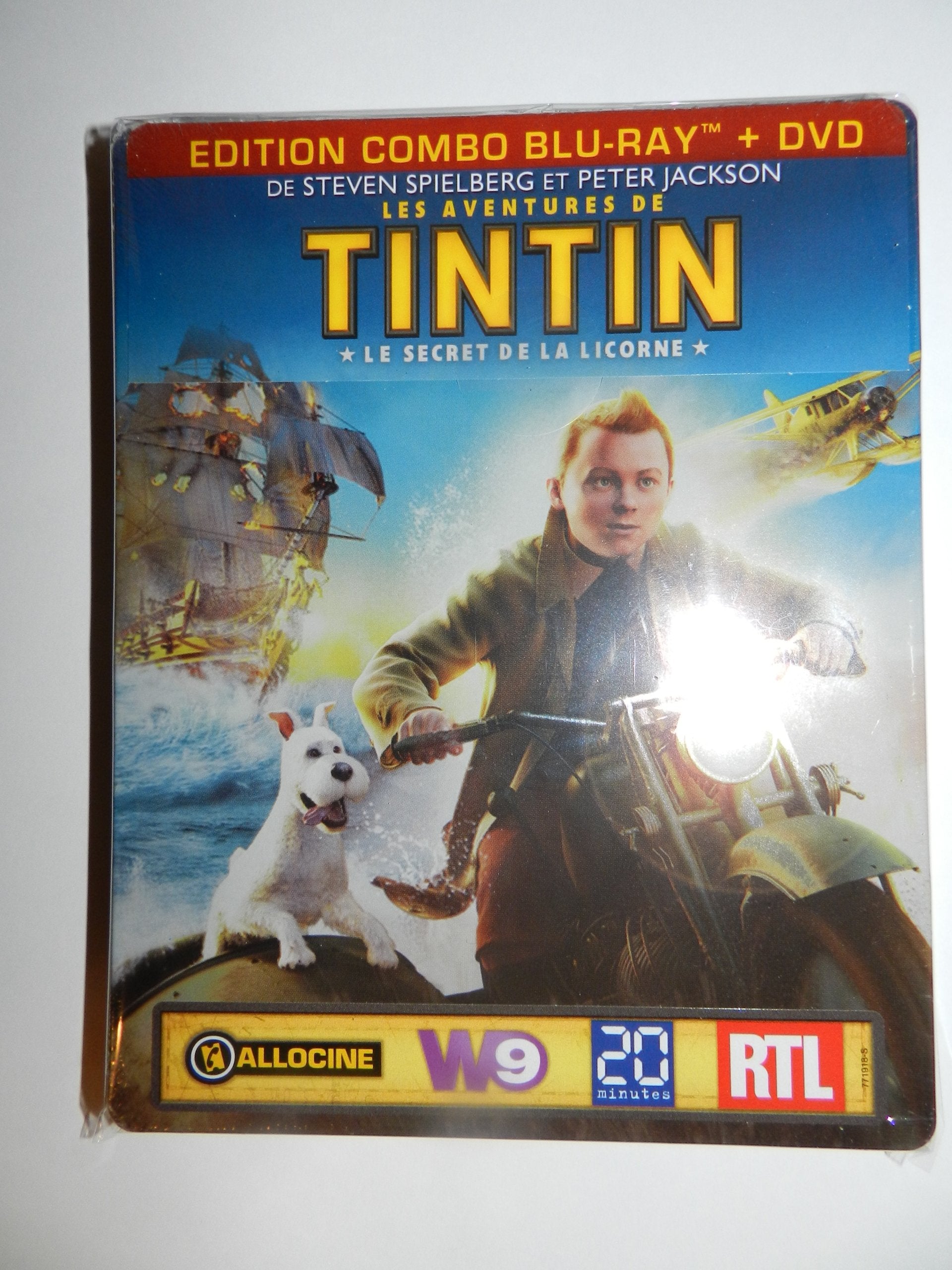 Tintin : Le Secret de la Licorne - STEELBOOK blu ray dvd