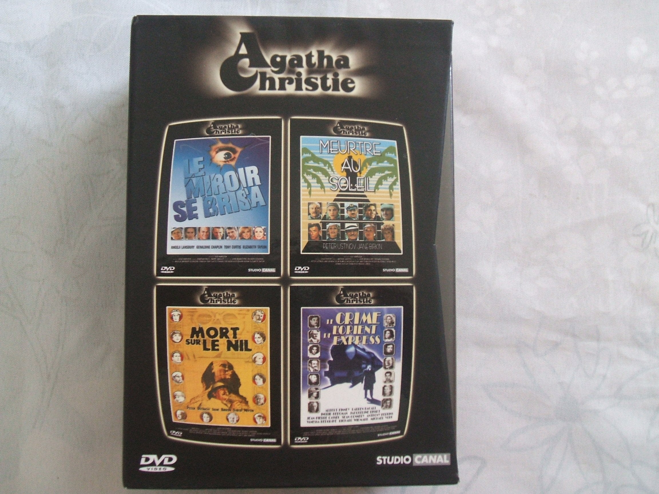 Coffret Agatha Christie : Le Miroir se brisa / Meurtre au soleil / Mort sur le Nil / Le Crime de L'Orient Express Movies