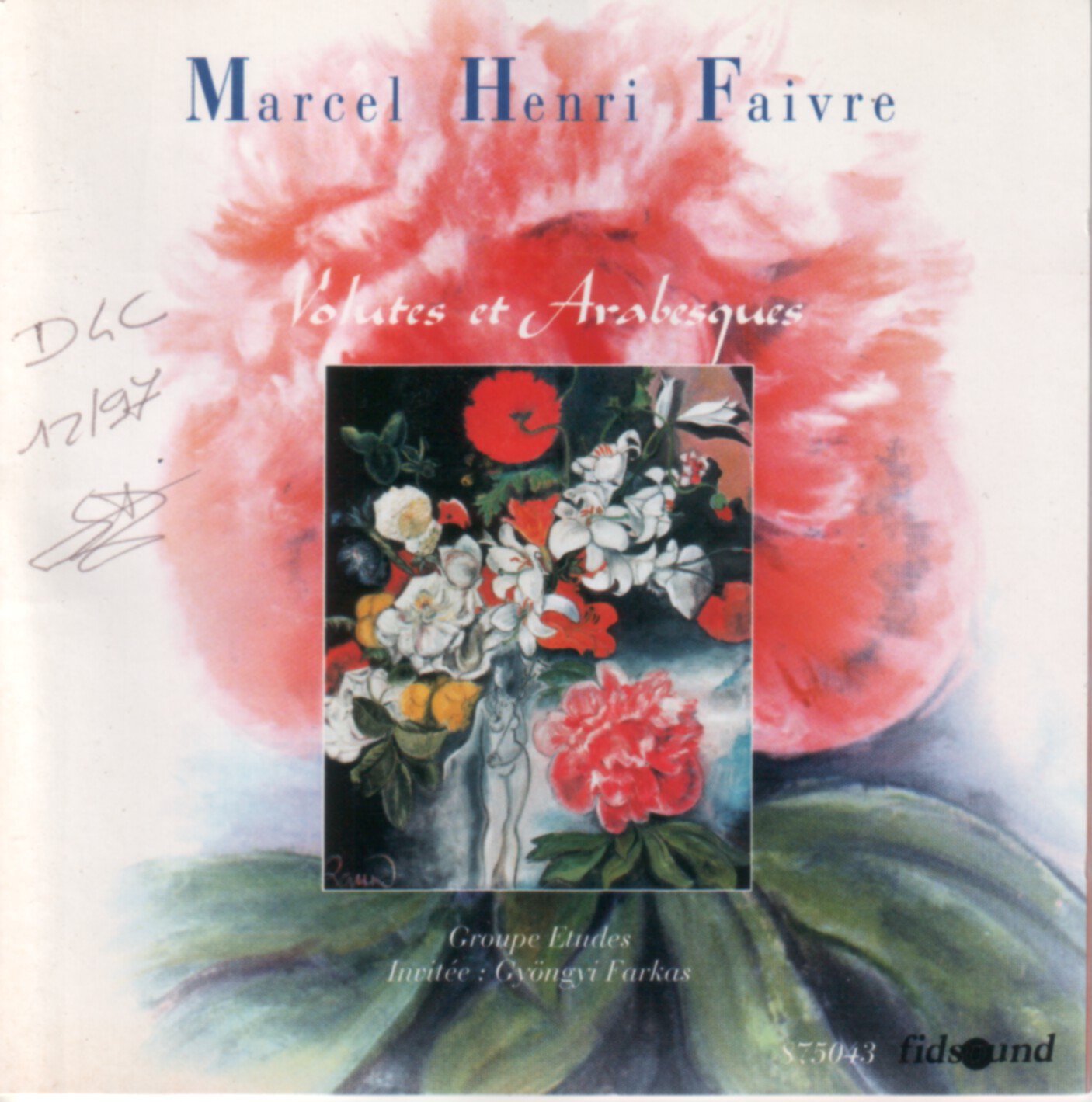 Marcel Henri Faivre : Volutes Et Arabesques cd