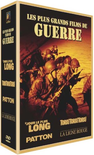 Coffret Guerre 4 DVD : Le Jour le plus long / Patton / Tora ! Tora ! Tora ! / La Ligne rouge Movies