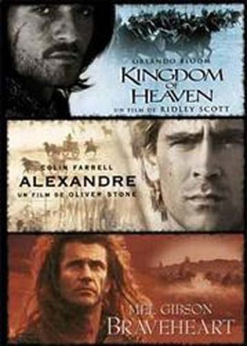 Coffret epopees : braveheart ; alexandre ; kingdom of heaven Films