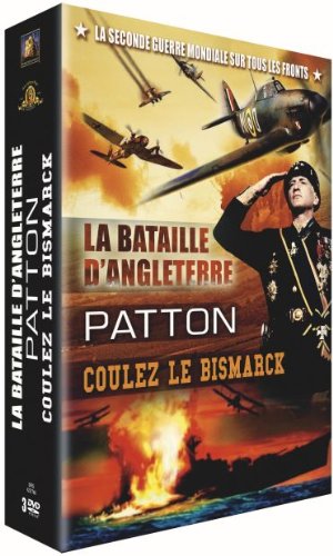 Coffret guerre : patton ; la bataille d'Angleterre ; coulez le bismark Films