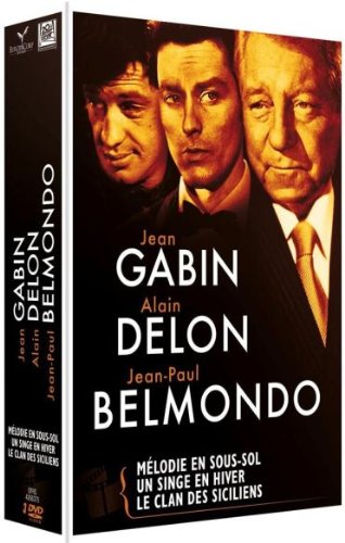 Coffret gabin, delon, belmondo ; un singe en hiver ; melodie en sous-sol ; le clan des siciliens Movies