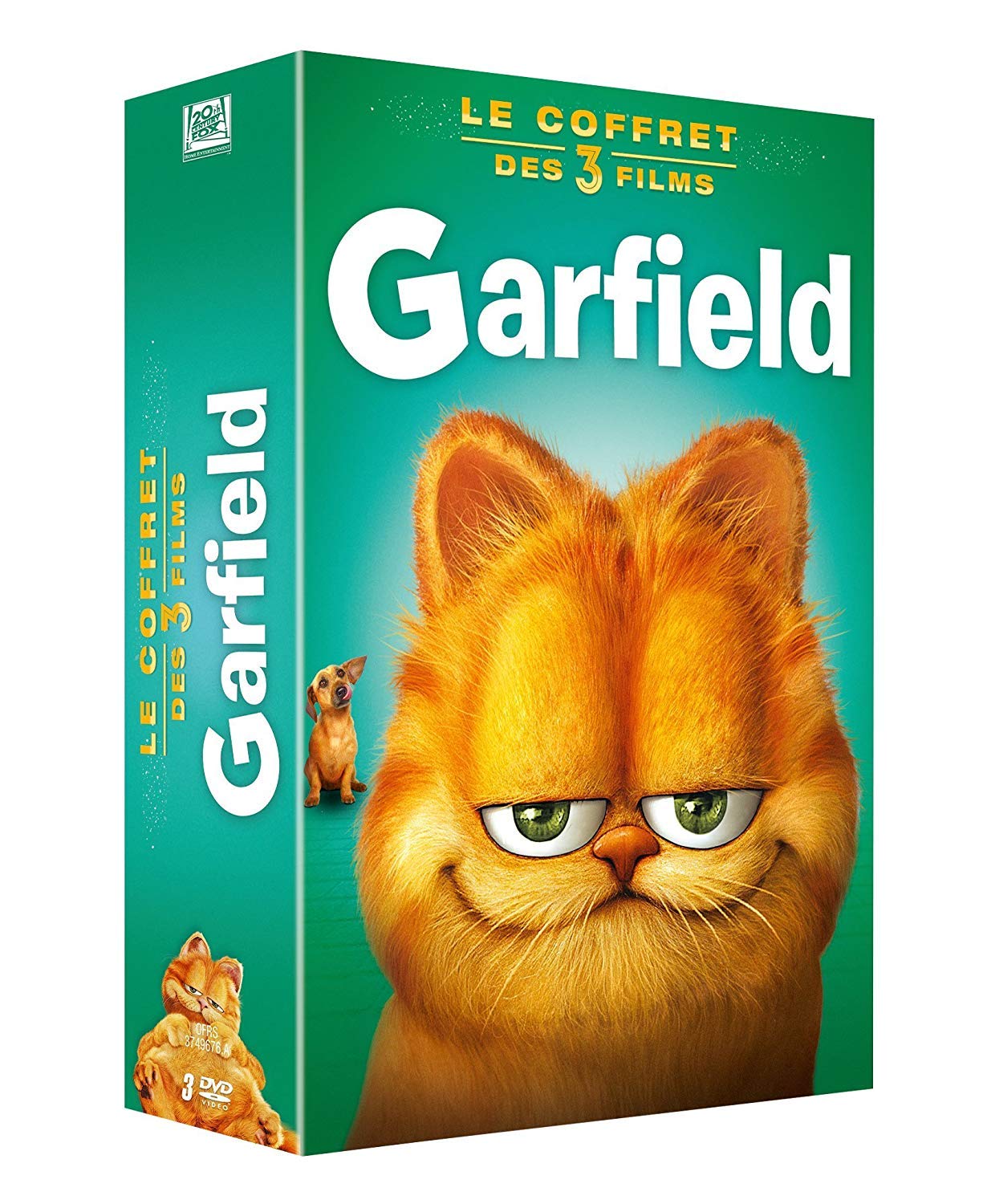 Coffret garfield 3 films : garfield 1 ; garfield 2 ; garfield 3D Films