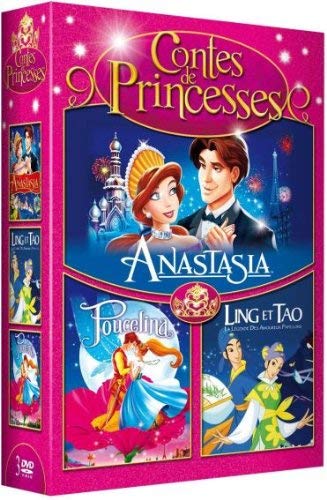 Coffret contes de princesse : anastasia ; ling et tao ; poucelina Films