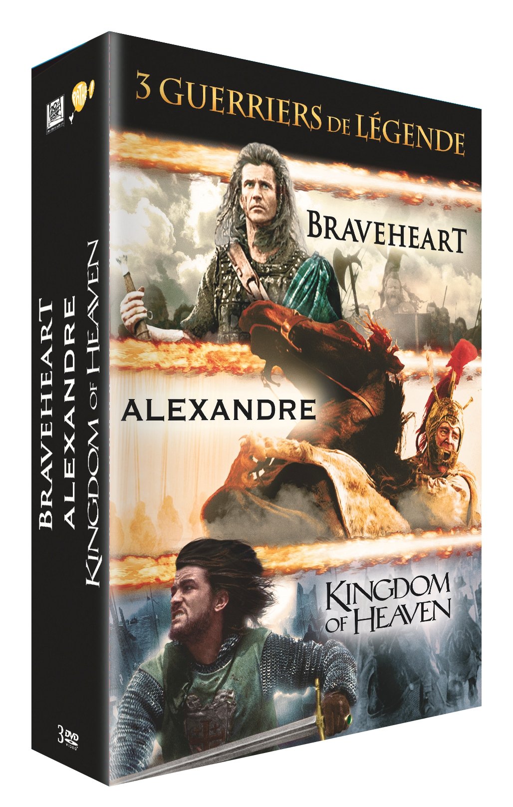 Coffret guerriers de légende 3 films : braveheart ; alexandre ; kingdom of heaven Movies