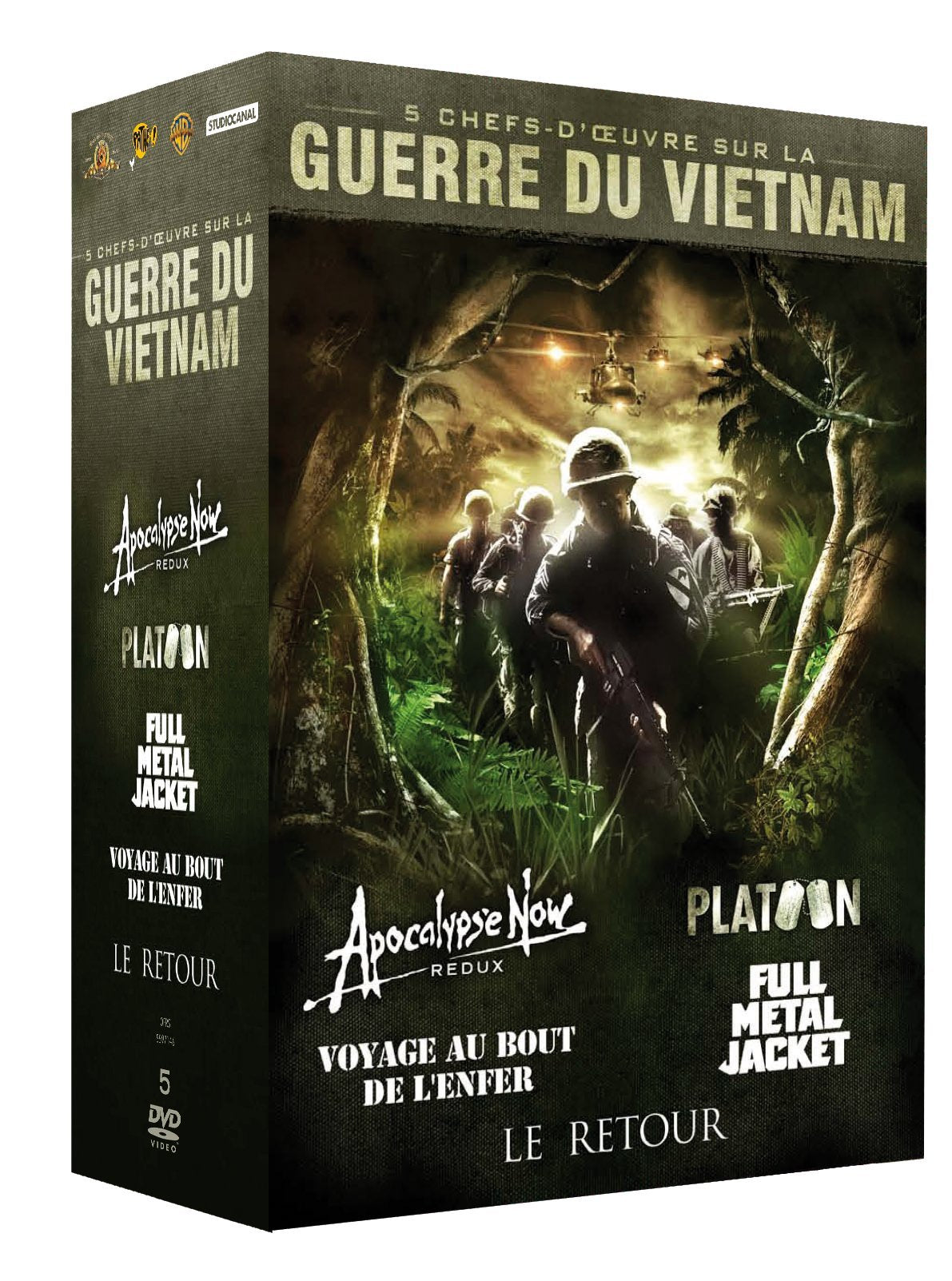 Guerre du Vietnam - Coffret 5 films : Apocalypse Now + Platoon + Le retour + Full Metal Jacket + Voyage au bout de l'enfer Movies