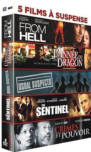 5 films à suspense : From Hell + L'année du dragon + Usual Suspects + The Sentinel + Crimes et pouvoir Movies