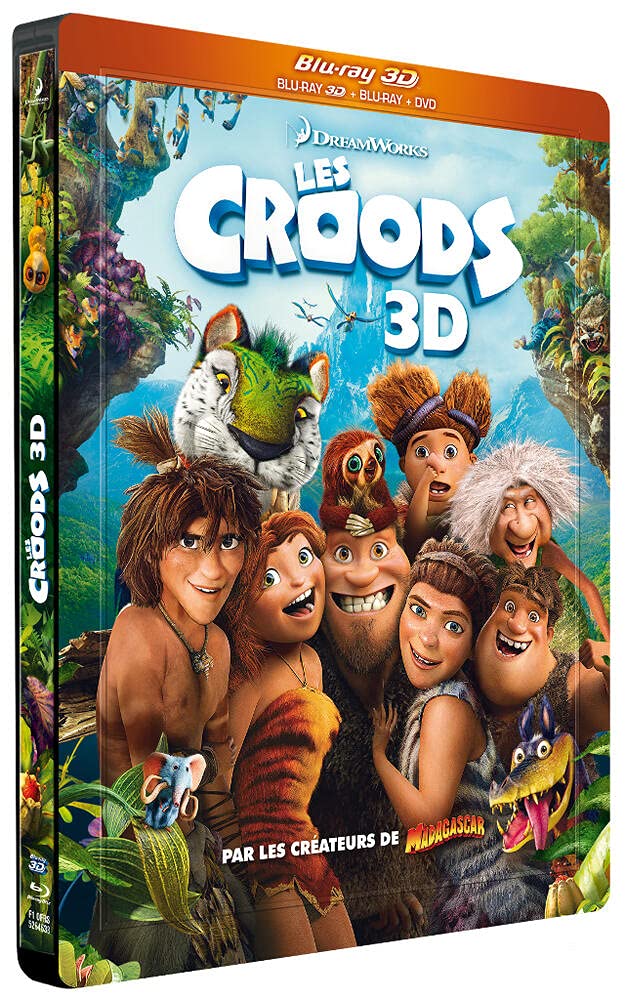 Les Croods - Combo Blu-ray 3D + Blu-ray + DVD - Boîtier métal Films