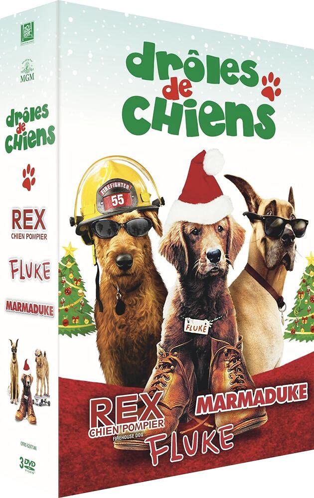 Coffret drôles de chiens : rex chien pompier : fluke ; marmaduke Films