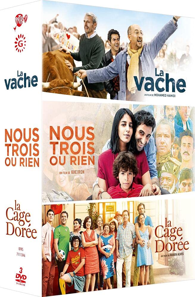 Coffret 3 films : la vache ; nous trois ou rien ; la cage dorée Films