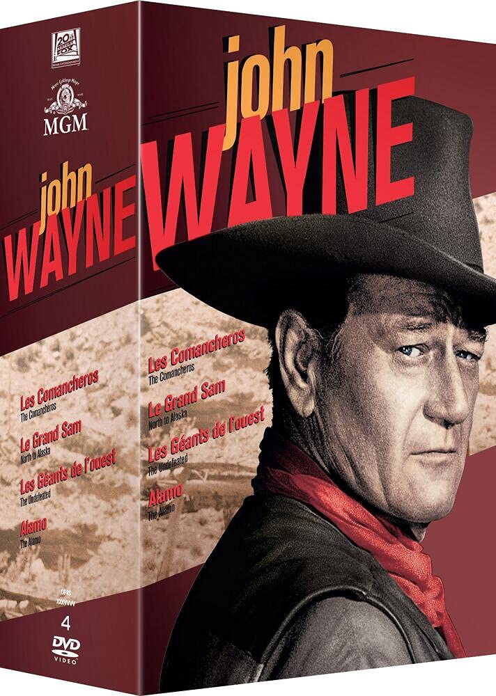 John Wayne-4 Films : Comancheros + Le Grand Sam + Les géants de l'Ouest + Alamo dvd
