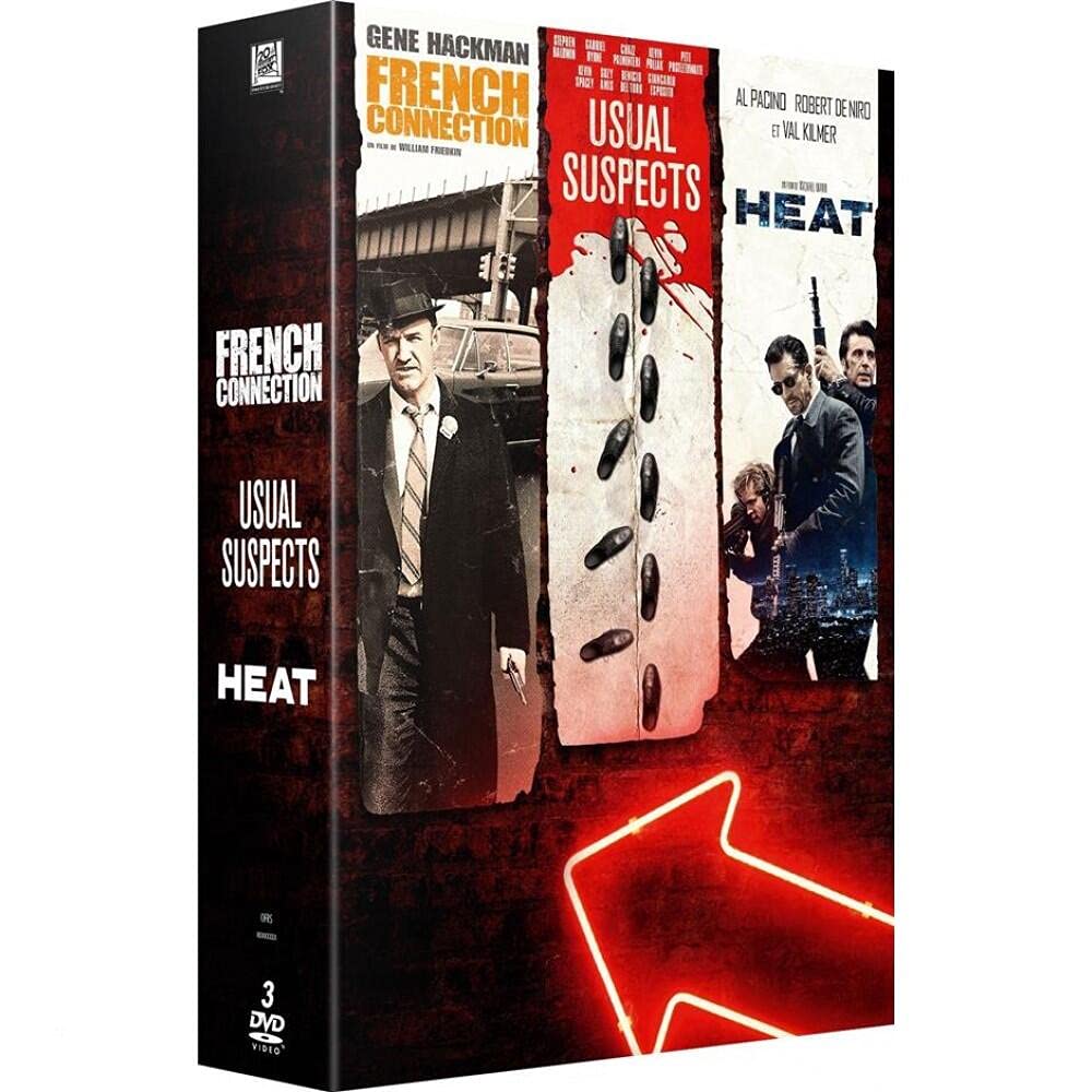 Coffret 3 Films : French Connection Heat Usual Suspects dvd