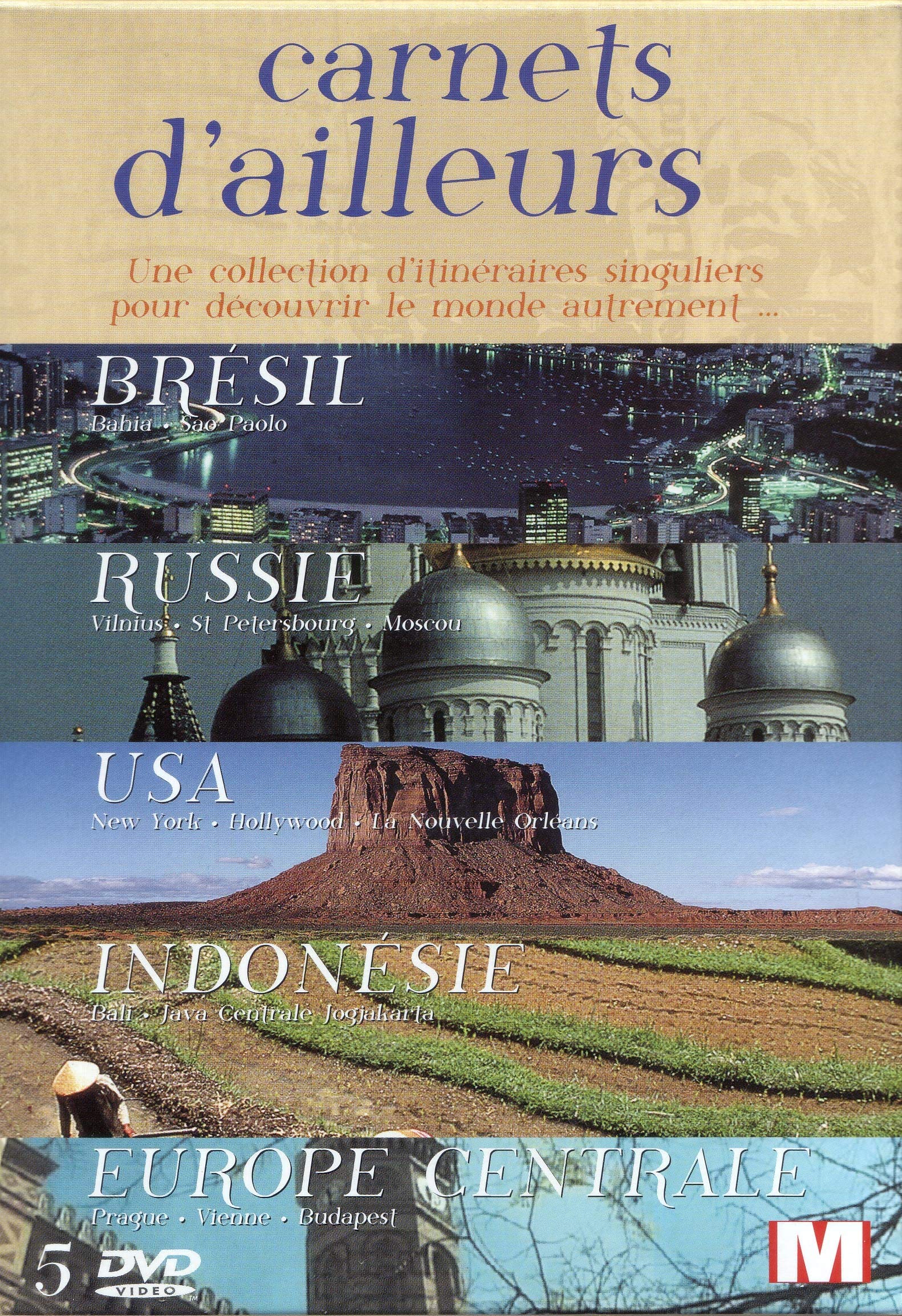 Coffret carnets d'ailleurs, vol. 2 : brésil ; russie ; usa ; indonésie ; europe centrale Films