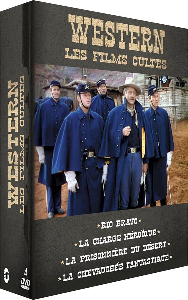 Coffret western vol.3 : rio bravo ; la prisonniere du desert ; la charge heroique ; la chevauchée fantastique Movies
