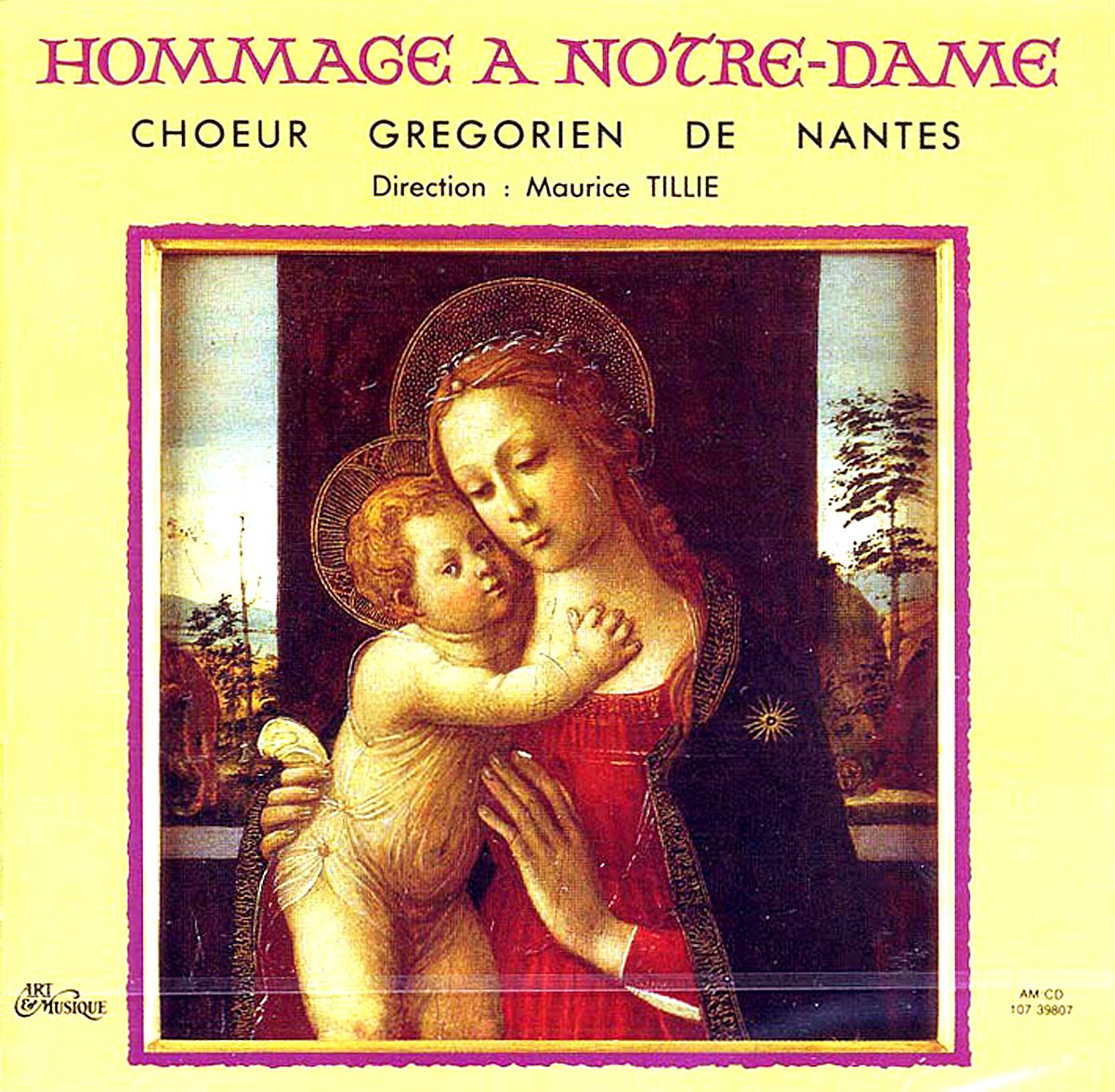 Chant grégorien-Hommage à Notre Dame cd