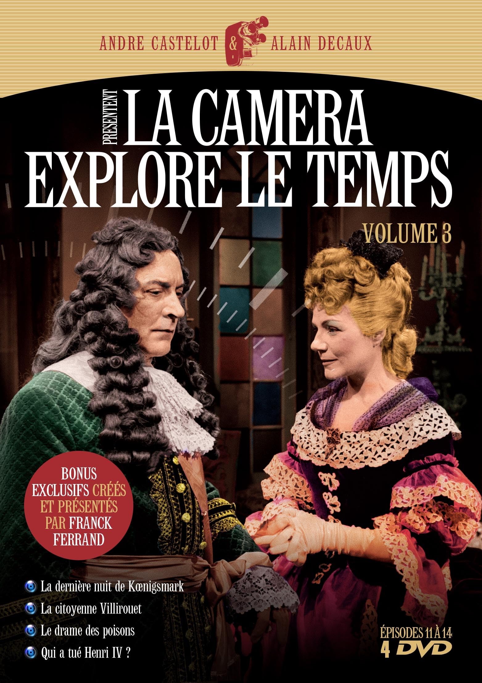 Edition française officielle - La Caméra explore le temps - Volume 3 - Coffret 4 DVD dvd
