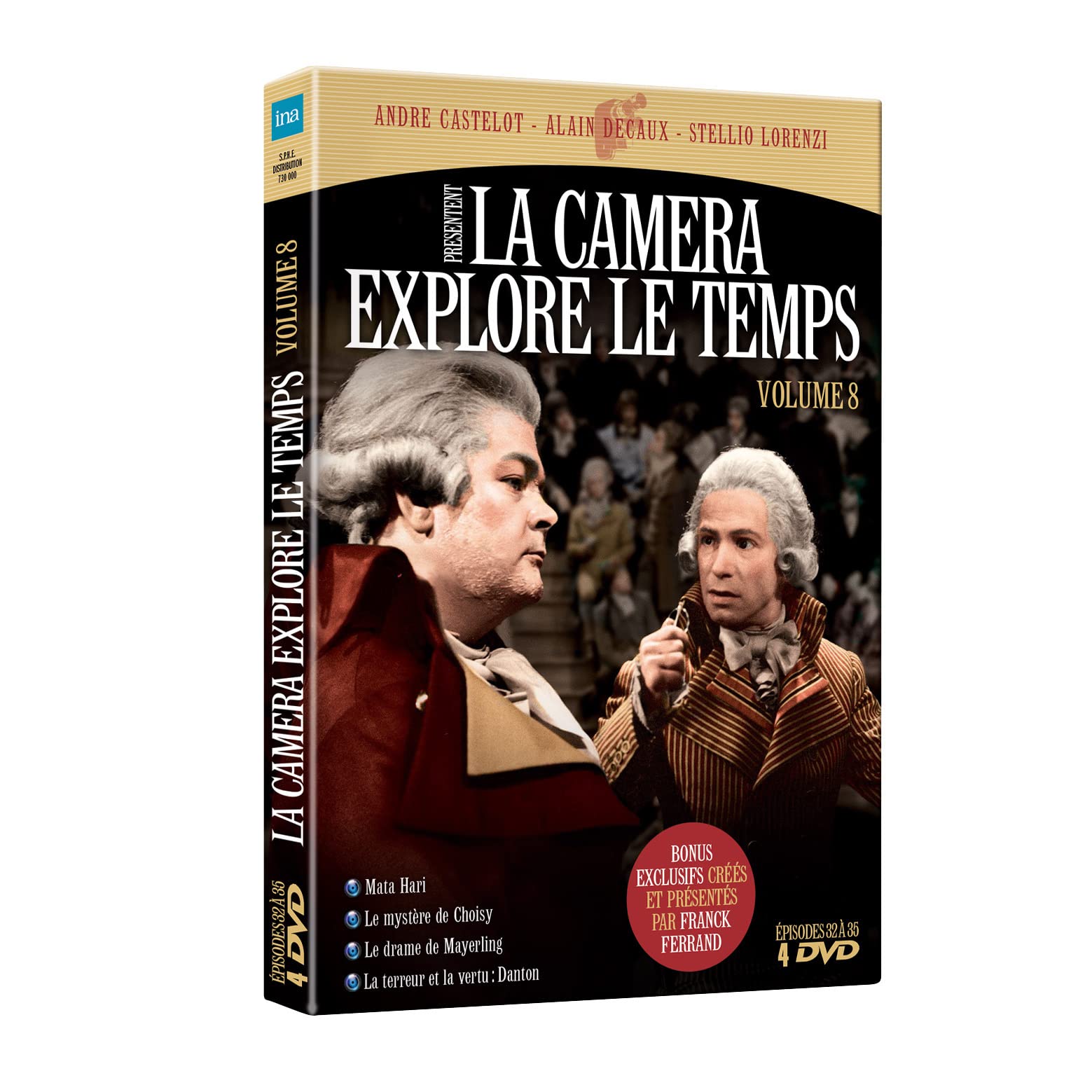 Edition officielle française - La Caméra explore le temps - Volume 8 - Coffret 4 DVD dvd