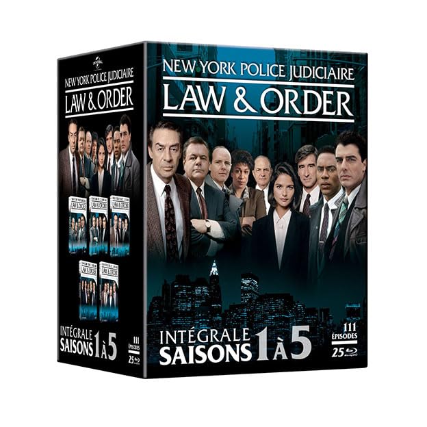 Edition française officielle - Law & Order NEW YORK Police Judiciaire - Intégrale saisons 1 à 5 - 25 Blu-ray Box sets