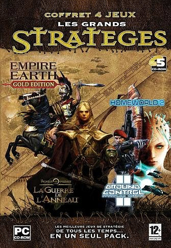 Pack Strategy Games : Empire Earth Gold Edition + Ground Control 2 + Homeworld 2 + La guerre de l'anneau PC