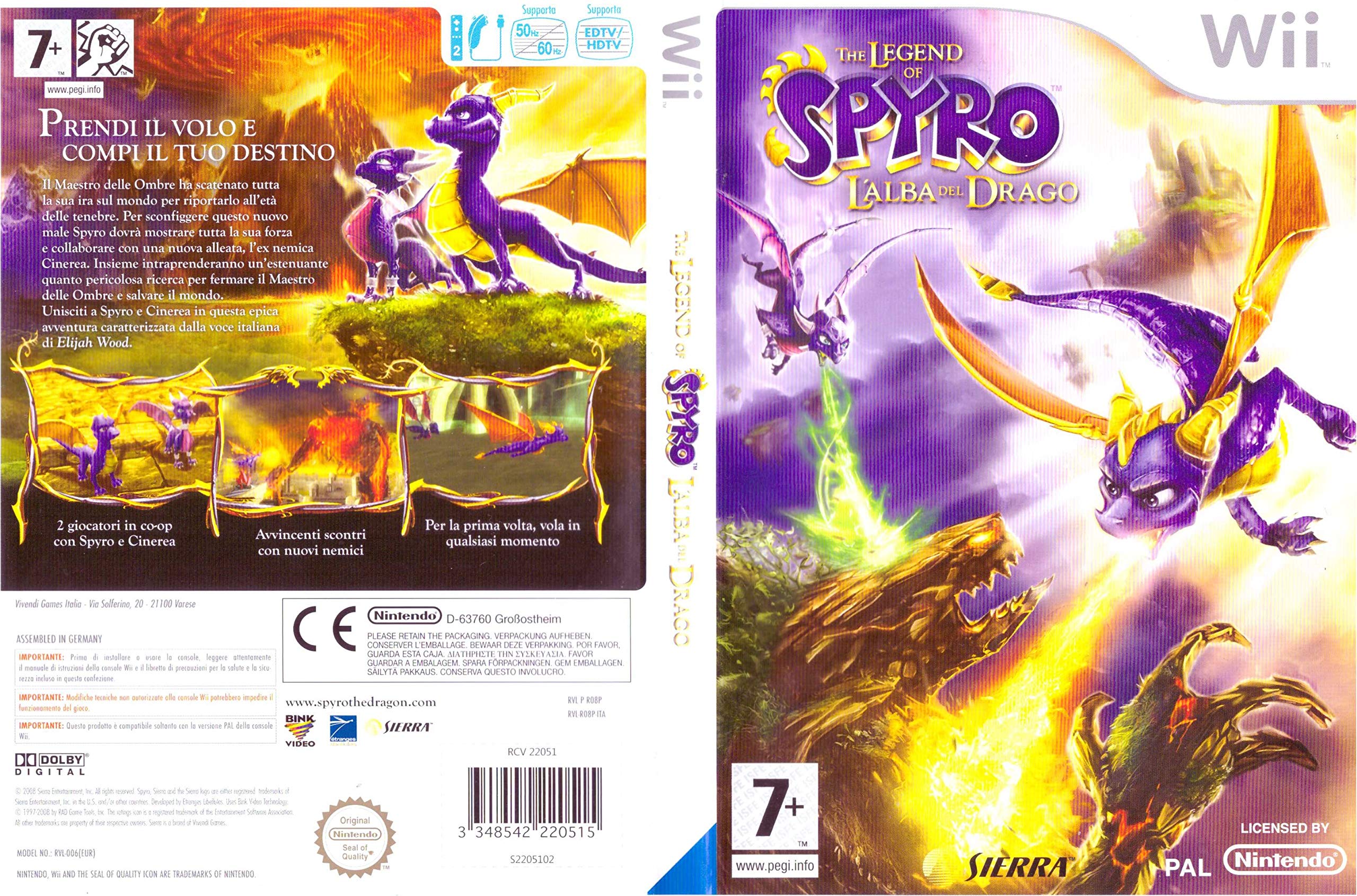 The Legend of Spyro L'alba Del Drag Wii