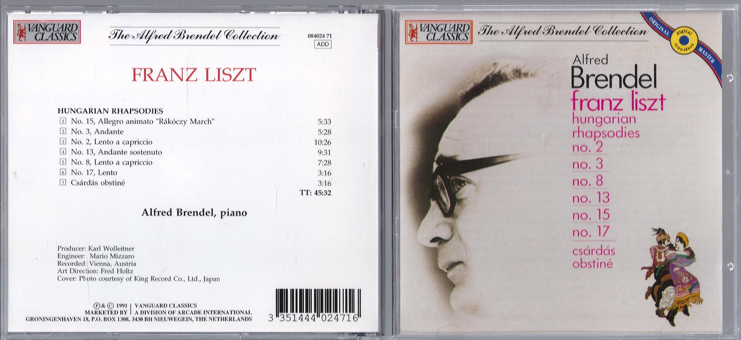 Ungar.Rhapsodie 2+3+8+13+15 Classical