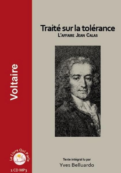 Traité sur la tolérance - L'affaire Jean Calas ( 1 CD MP3) cd