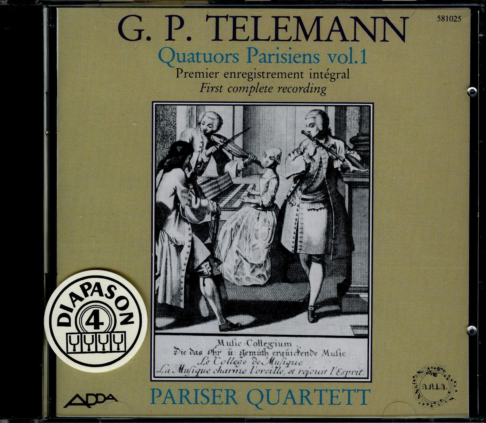 Quatuors Parisiens Vol. 1/Die Pariser Quartette/ The Parisien Quartets (First Complete Recording) Music