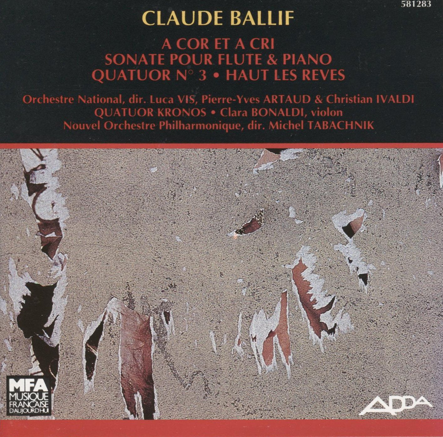 Claude Ballif - A cor et a cri cd