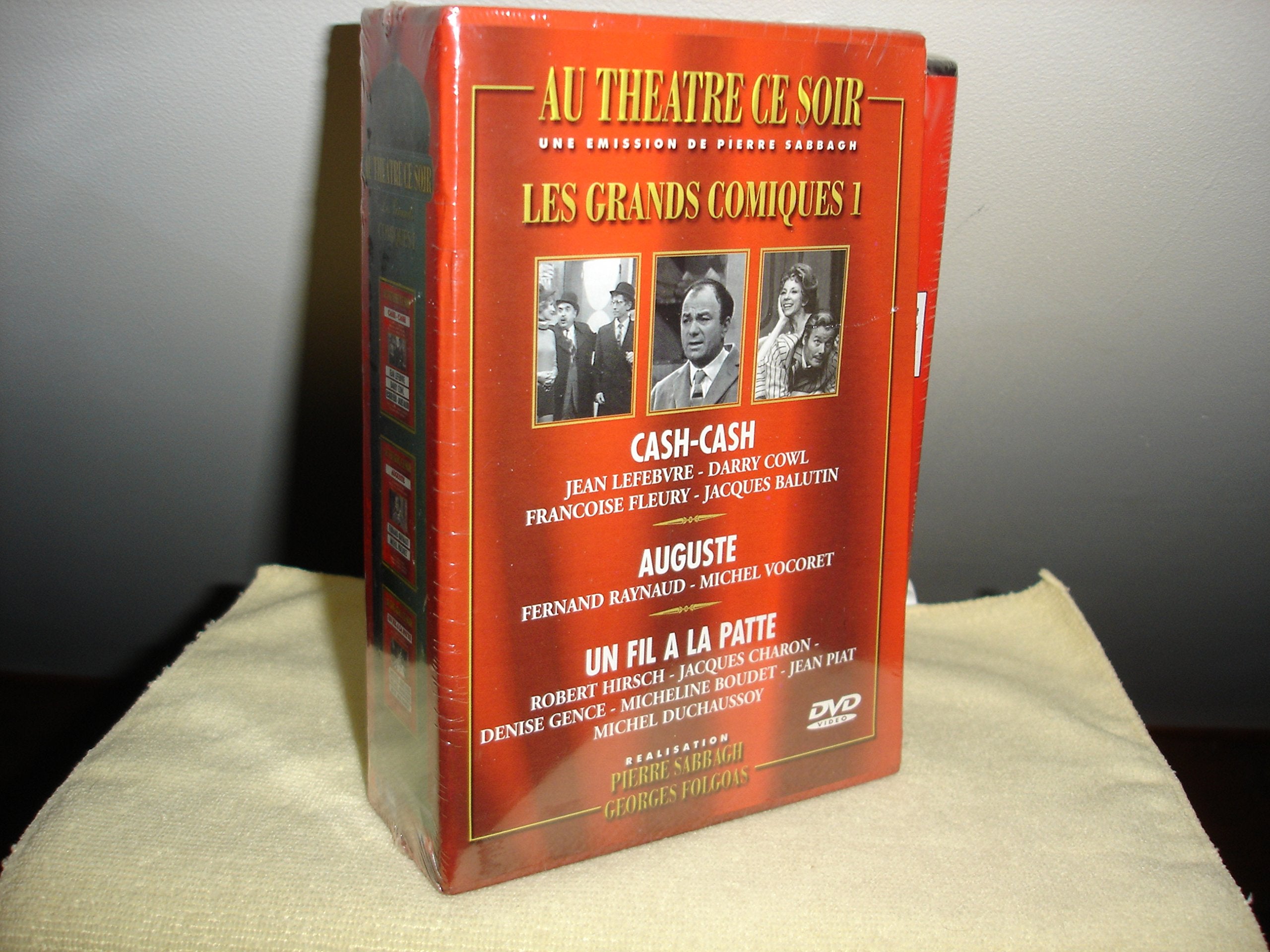Coffret Au théâtre ce soir : Auguste / Cash-Cash / Un fil à la patte dvd