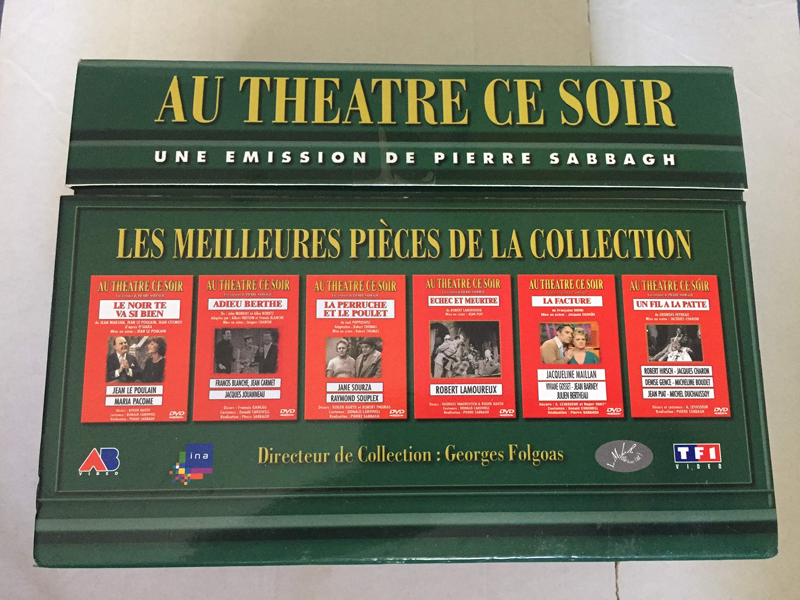 Coffret Le Meilleur du Théâtre 6 DVD : La Perruche et le poulet / Adieu Berthe / Le Noir te va si bien / Un fil à la patte / La Facture / Echec et meurtre Movies