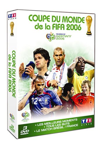 Coffret coupe du monde 2006 : tous les buts / les meilleurs moments / match France - Brésil - Coffret 3 DVD Movies