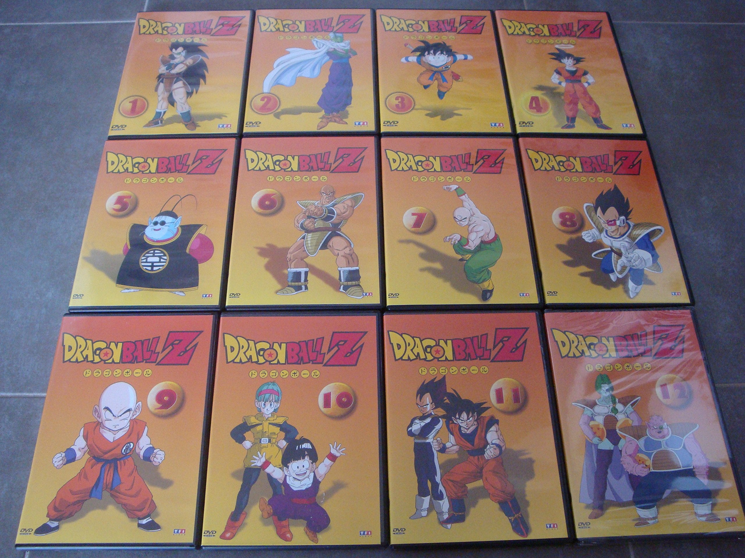DRAGON BALL Z VOL 1 à 12 - 48 ÉPISODES (12 DVD's) dvd