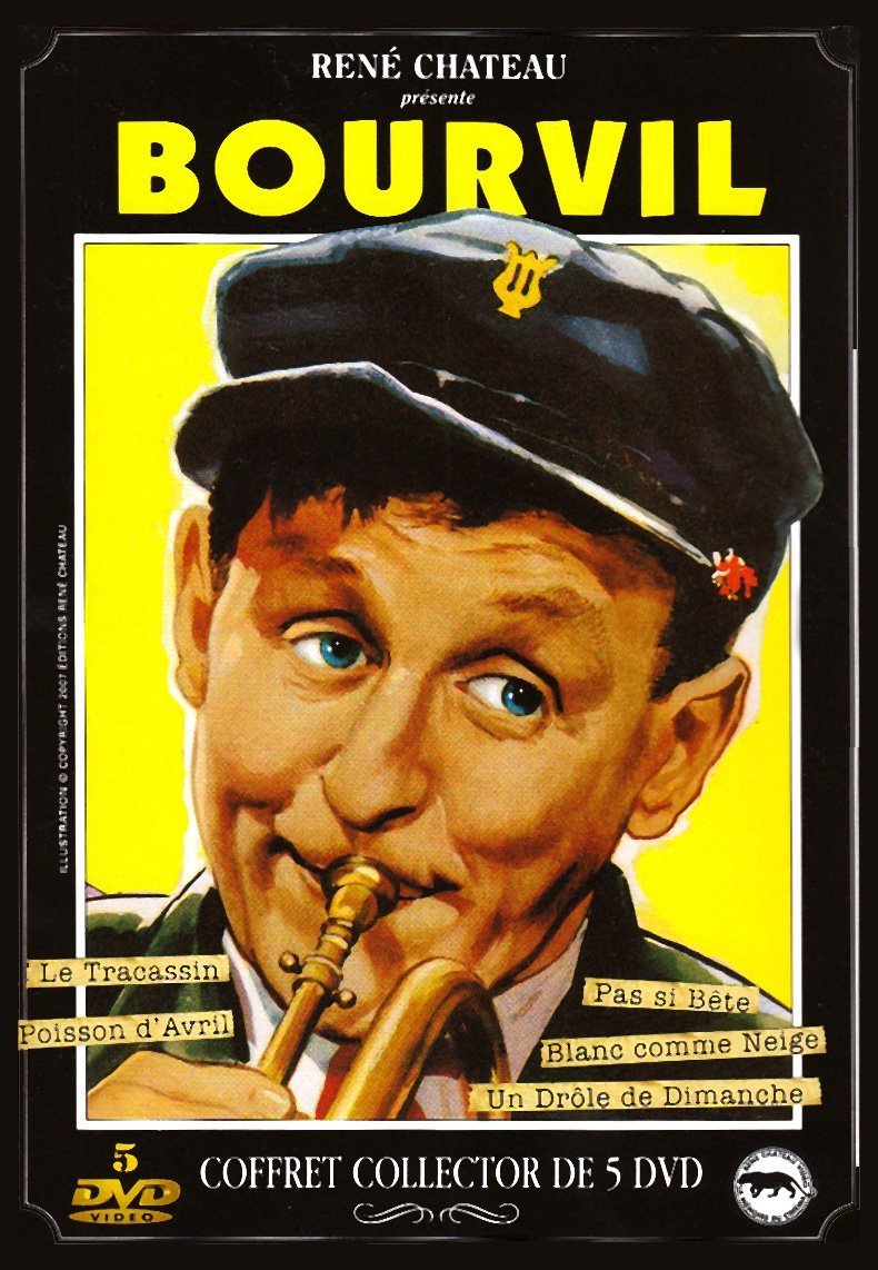 Coffret bourvil : poisson d'avril ; un drole de dimanche ; le tracassin ; pas si bete ; blanc comme neige Films