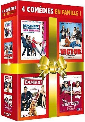 Coffret 4 comédies en Famille-Demandez la Permission aux Enfants + Victor + Bambou + 7 Ans de Mariage Movies