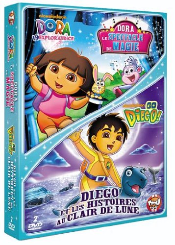 Dora l'exploratrice - Dora et le spectacle de magie + Go Diego! - Diego et les histoires du clair de lune dvd