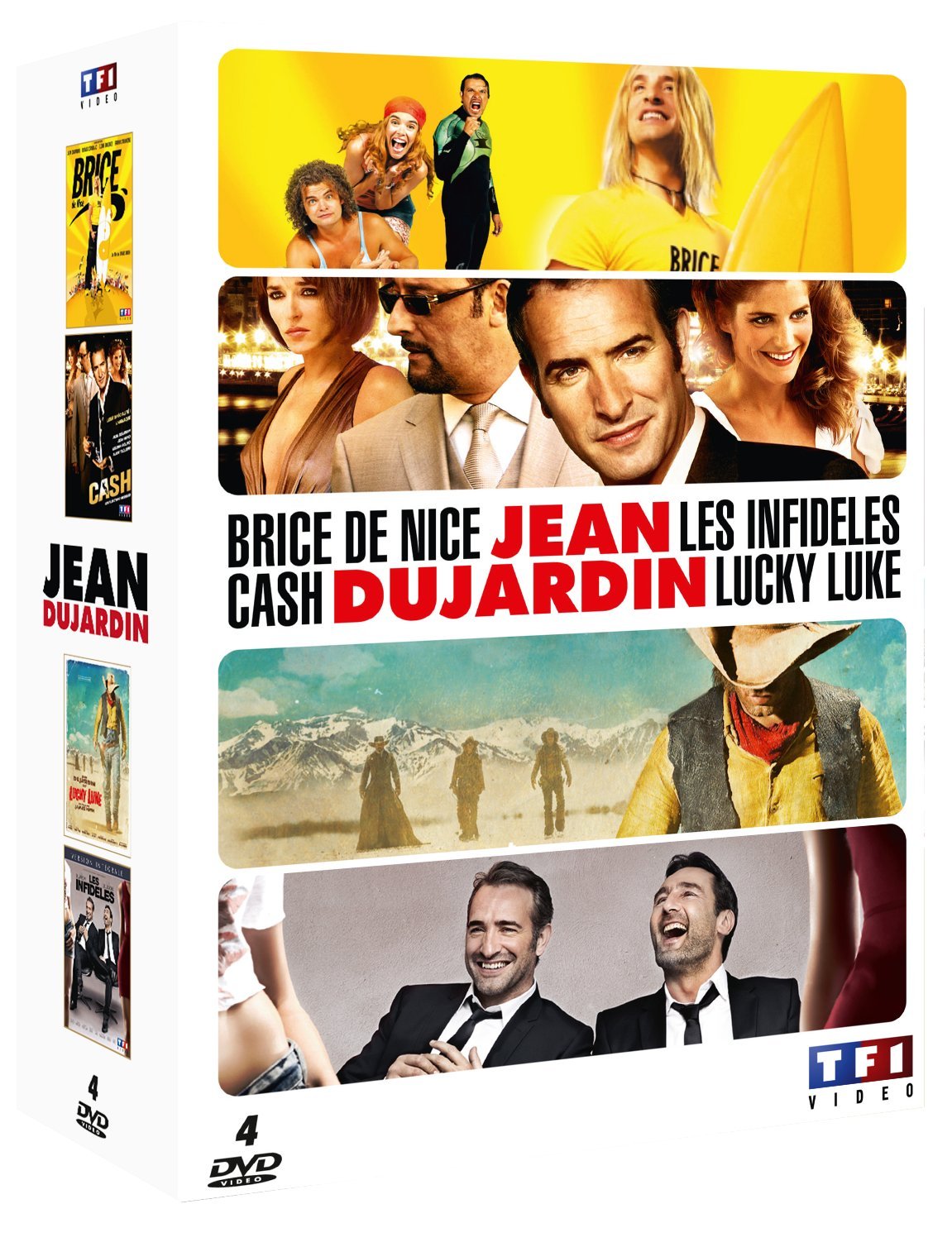 Jean Dujardin - Coffret - Les infidèles + Cash + Lucky Luke + Brice de Nice Movies